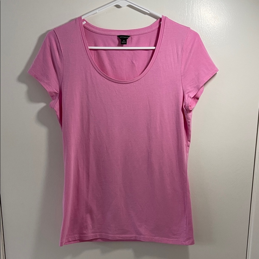Ann Taylor Pink Short Sleeve T-shirt